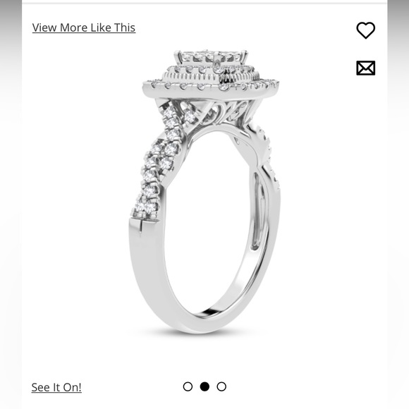 Kay Jewelers Jewelry Sterling Silver Ring With Diamonds Poshmark